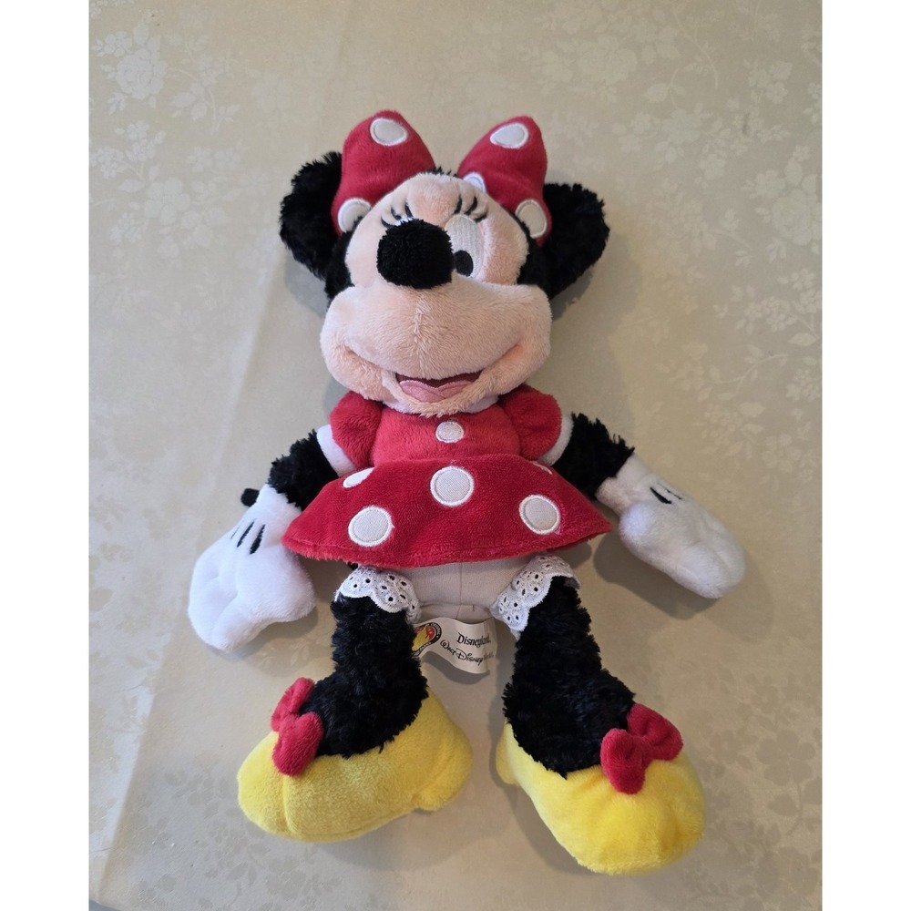Disney Walt Disney World Minnie Mouse Stuffed Plush 12"